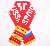 Шарф болельщика Испания - Россия 01.07.2018 Шарф болельщика Испания - Россия 01.07.2018