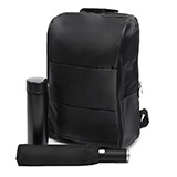 Набор подарочный BLACK POWER: термос, зонт складной, рюкзак, черный