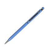 TOUCHWRITER, ручка шариковая со стилусом для сенсорных экранов, голубой/хром, металл TOUCHWRITER, ручка шариковая со стилусом для сенсорных экранов, голубой/хром, металл