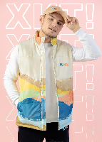 Жилет Портер на синтепоне со стежкой унисекс, с полной запечаткой Жилет Портер на синтепоне со стежкой унисекс, с полной запечаткой