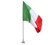 Флагшток-кронштейн козырьковый на 1 шток с древком 2 м