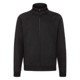 Толстовка "Sweat Jacket", черный_XL, 70% х/б, 30% п/э, 280 г/м2