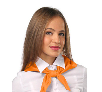 Платок Фантазия из шелка расцвечивания 60х60, однотонный Платок Фантазия из шелка расцвечивания 60х60, однотонный