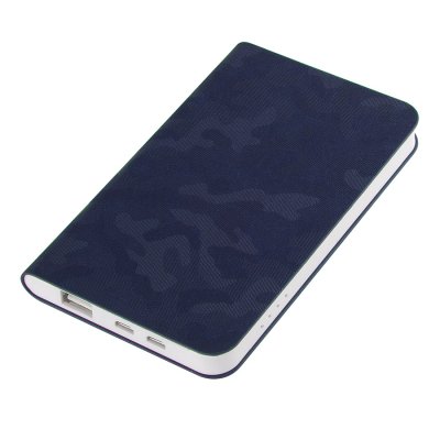 Универсальный аккумулятор &quot;Tabby&quot; (5000mAh), темно-синий, 7,5х12,1х1,1см