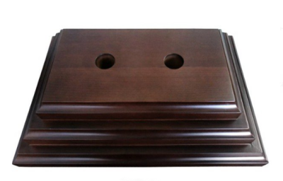 Основание деревянное Пирамида, 2 штока, бук