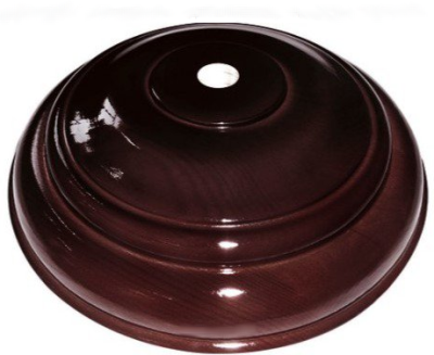 Основание деревянное Блин 1 шток, сосна темная