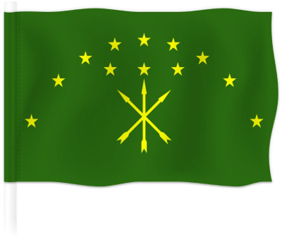 Флаг Адыгеи 90х135 см Флаг Адыгеи 90х135 см