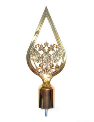 Навершие с гербом РФ пластиковое вырезное