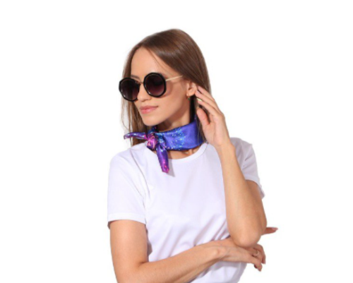 Платок Шанель 50х50 см, с полной запечаткой