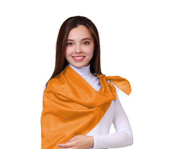 Платок Фантазия из шелка расцвечивания 100х100, однотонный Платок Фантазия из шелка расцвечивания 100х100, однотонный