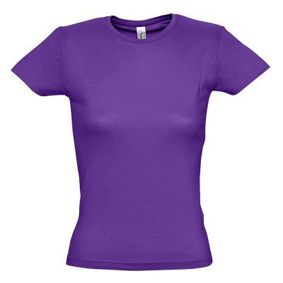 Футболка &quot;Miss&quot;,  темно-пурпурный_2XL, 100% хлопок, 150 г/м2