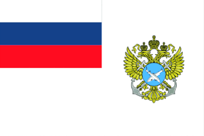 Флаг Росрыболовства РФ 90х135 см