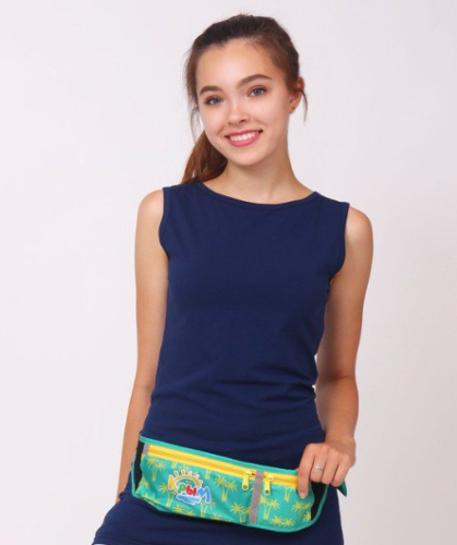 Сумка поясная Грид с полной запечаткой